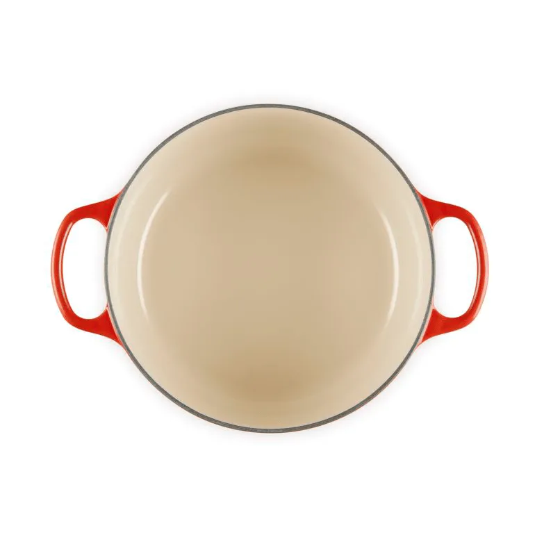 Le Creuset Signature gietijzer ronde braadpan, Cerise, 4,2 l Le Creuset