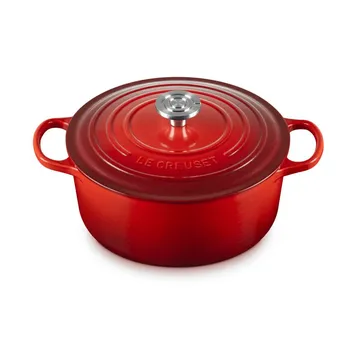 Le Creuset Signature gietijzer ronde braadpan - Cerise, 5,3 l - Le Creuset
