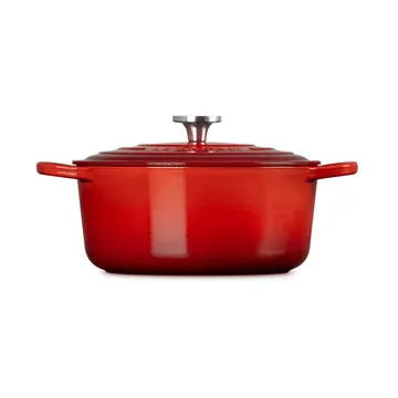 Le Creuset Signature gietijzer ronde braadpan - Cerise, 5,3 l - Le Creuset