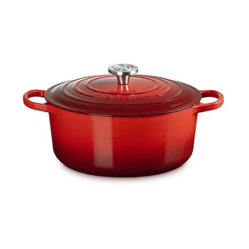 Le Creuset Signature gietijzer ronde braadpan - Cerise, 6,7 l - Le Creuset