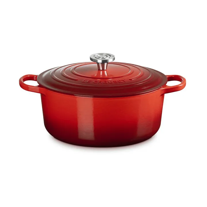 Le Creuset Signature gietijzer ronde braadpan - Cerise, 6,7 l - Le Creuset