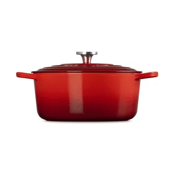 Le Creuset Signature gietijzer ronde braadpan - Cerise, 6,7 l - Le Creuset