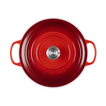 Le Creuset Signature gietijzer ronde braadpan - Cerise, 6,7 l - Le Creuset