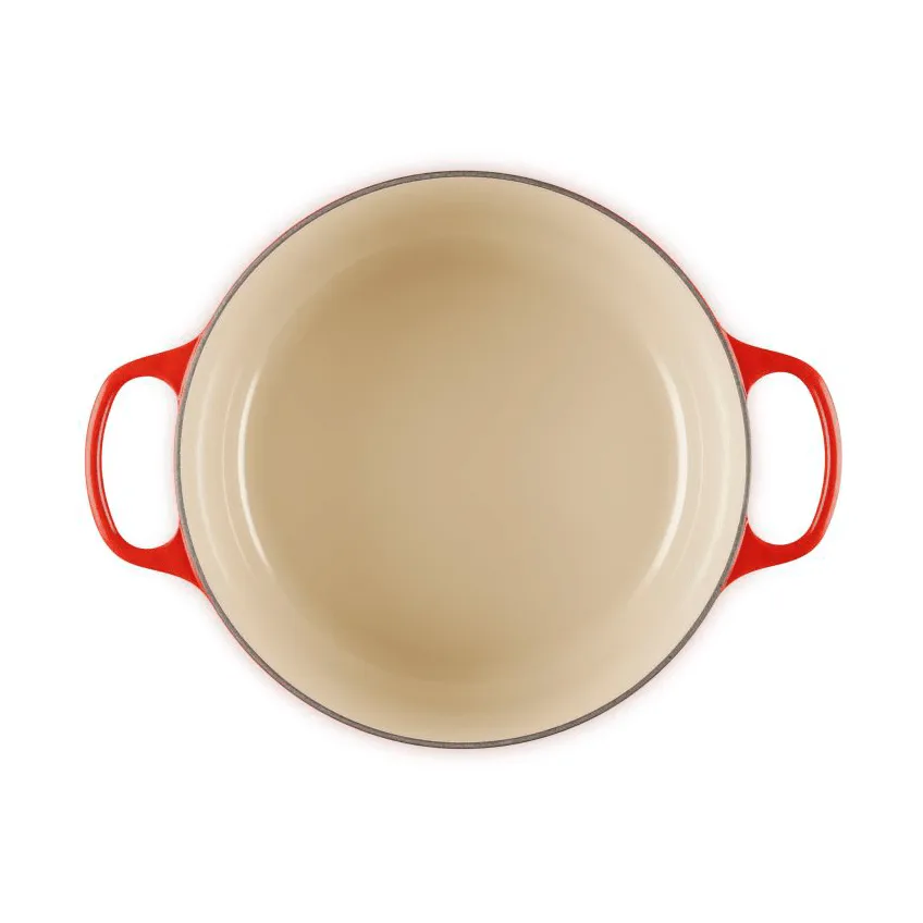 Le Creuset Signature gietijzer ronde braadpan, Cerise, 6,7 l Le Creuset