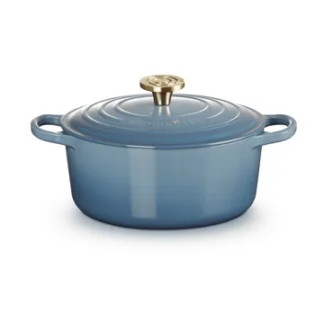 Le Creuset Signature gietijzer ronde braadpan - Chambray, 4,2 l - Le Creuset