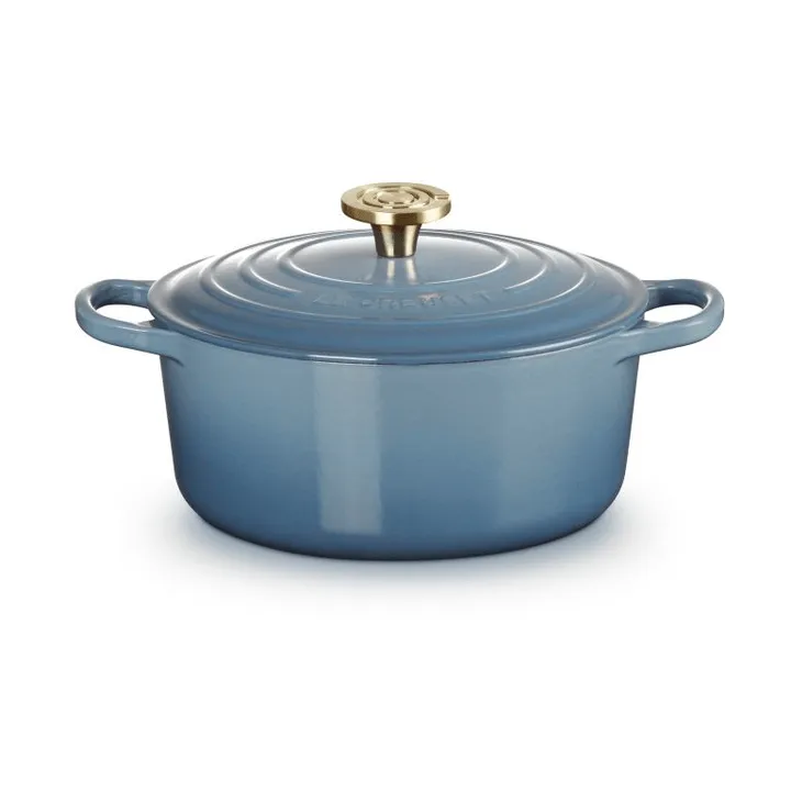 Le Creuset Signature gietijzer ronde braadpan - Chambray, 4,2 l - Le Creuset