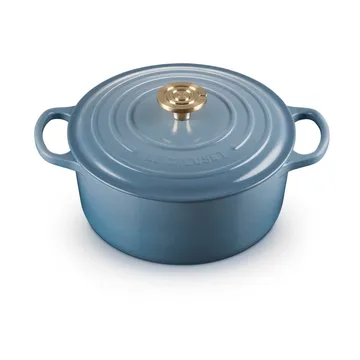 Le Creuset Signature gietijzer ronde braadpan - Chambray, 4,2 l - Le Creuset