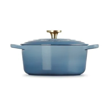 Le Creuset Signature gietijzer ronde braadpan - Chambray, 4,2 l - Le Creuset
