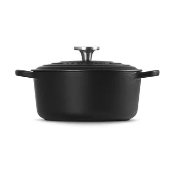 Le Creuset Signature gietijzer ronde braadpan - Matte Black, 4,2 l - Le Creuset