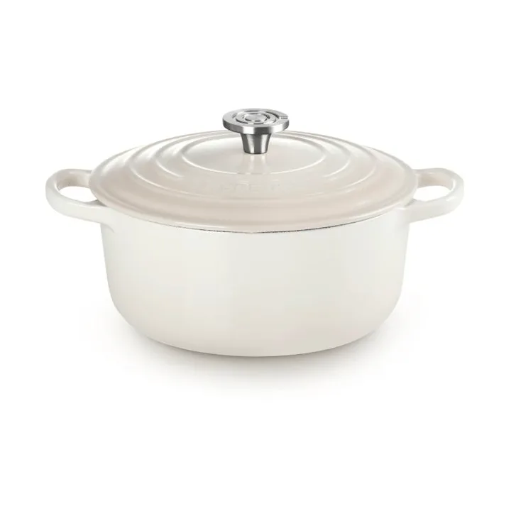 Le Creuset Signature gietijzer ronde braadpan - Meringue, 3,3 l - Le Creuset