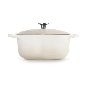 Le Creuset Signature gietijzer ronde braadpan - Meringue, 3,3 l - Le Creuset