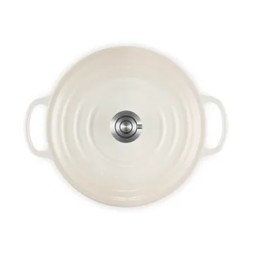 Le Creuset Signature gietijzer ronde braadpan - Meringue, 3,3 l - Le Creuset