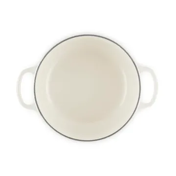 Le Creuset Signature gietijzer ronde braadpan - Meringue, 3,3 l - Le Creuset