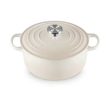 Le Creuset Signature gietijzer ronde braadpan - Meringue, 4,2 l - Le Creuset