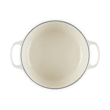 Le Creuset Signature gietijzer ronde braadpan - Meringue, 4,2 l - Le Creuset