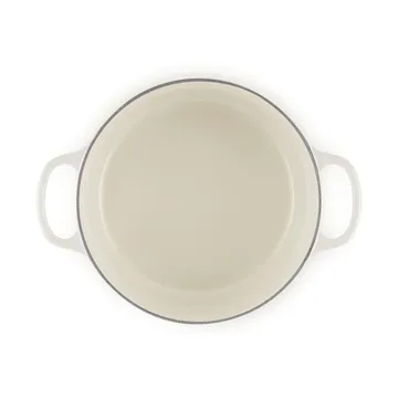 Le Creuset Signature gietijzer ronde braadpan - Meringue, 5,3 l - Le Creuset