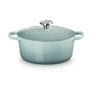 Le Creuset Signature gietijzer ronde braadpan - Sea Salt, 4,2 l - Le Creuset