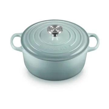 Le Creuset Signature gietijzer ronde braadpan - Sea Salt, 4,2 l - Le Creuset