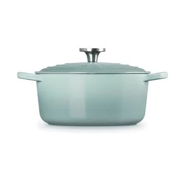 Le Creuset Signature gietijzer ronde braadpan - Sea Salt, 4,2 l - Le Creuset
