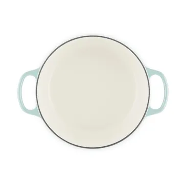 Le Creuset Signature gietijzer ronde braadpan - Sea Salt, 4,2 l - Le Creuset