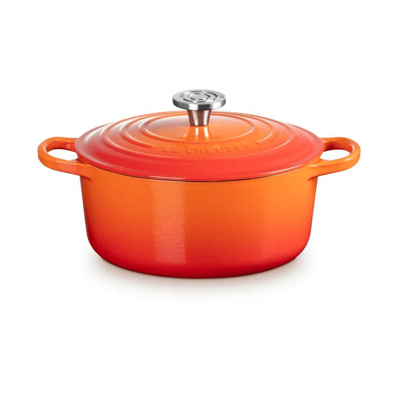 Le Creuset Signature gietijzer ronde braadpan, Volcanic, 4,2 l Le Creuset