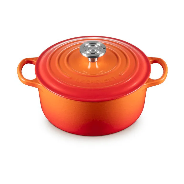 Le Creuset Signature gietijzer ronde braadpan, Volcanic, 4,2 l Le Creuset