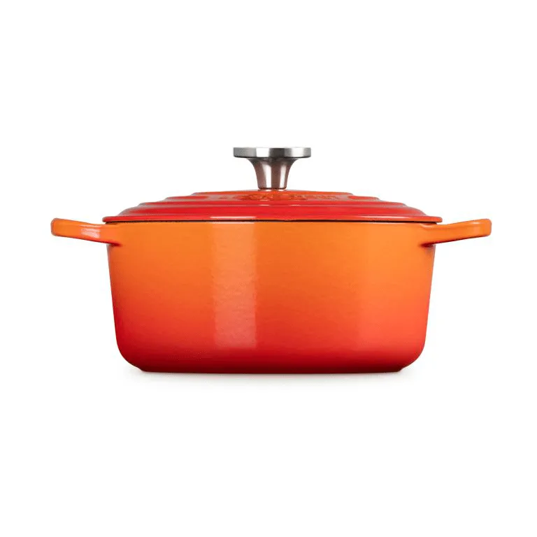 Le Creuset Signature gietijzer ronde braadpan, Volcanic, 4,2 l Le Creuset