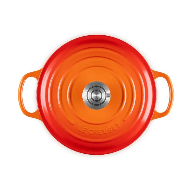 Le Creuset Signature gietijzer ronde braadpan, Volcanic, 4,2 l Le Creuset