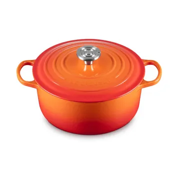 Le Creuset Signature gietijzer ronde braadpan - Volcanic, 5,3 l - Le Creuset