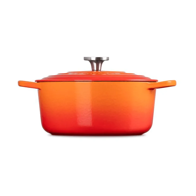 Le Creuset Signature gietijzer ronde braadpan, Volcanic, 5,3 l Le Creuset