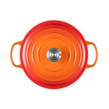 Le Creuset Signature gietijzer ronde braadpan - Volcanic, 5,3 l - Le Creuset