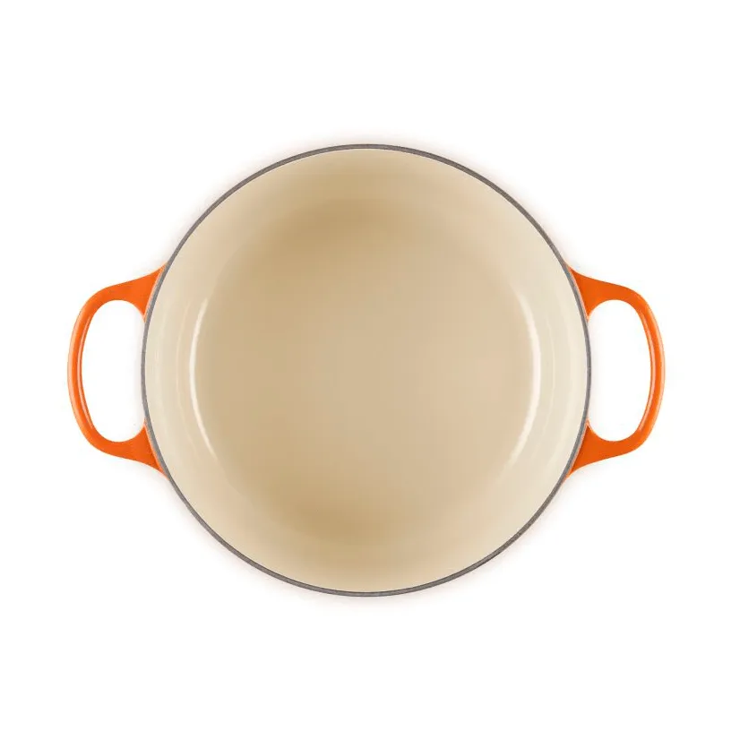 Le Creuset Signature gietijzer ronde braadpan, Volcanic, 5,3 l Le Creuset