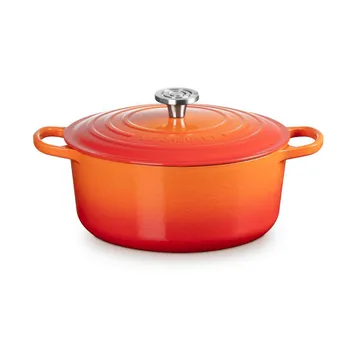 Le Creuset Signature gietijzer ronde braadpan - Volcanic, 6,7 l - Le Creuset