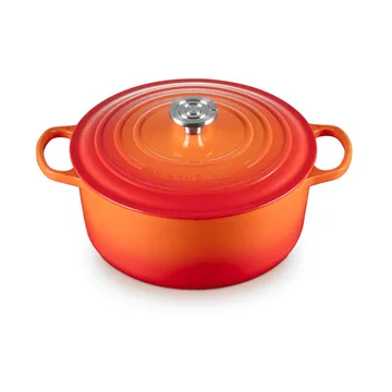Le Creuset Signature gietijzer ronde braadpan - Volcanic, 6,7 l - Le Creuset