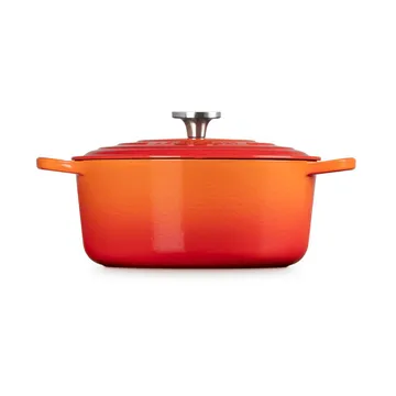 Le Creuset Signature gietijzer ronde braadpan - Volcanic, 6,7 l - Le Creuset