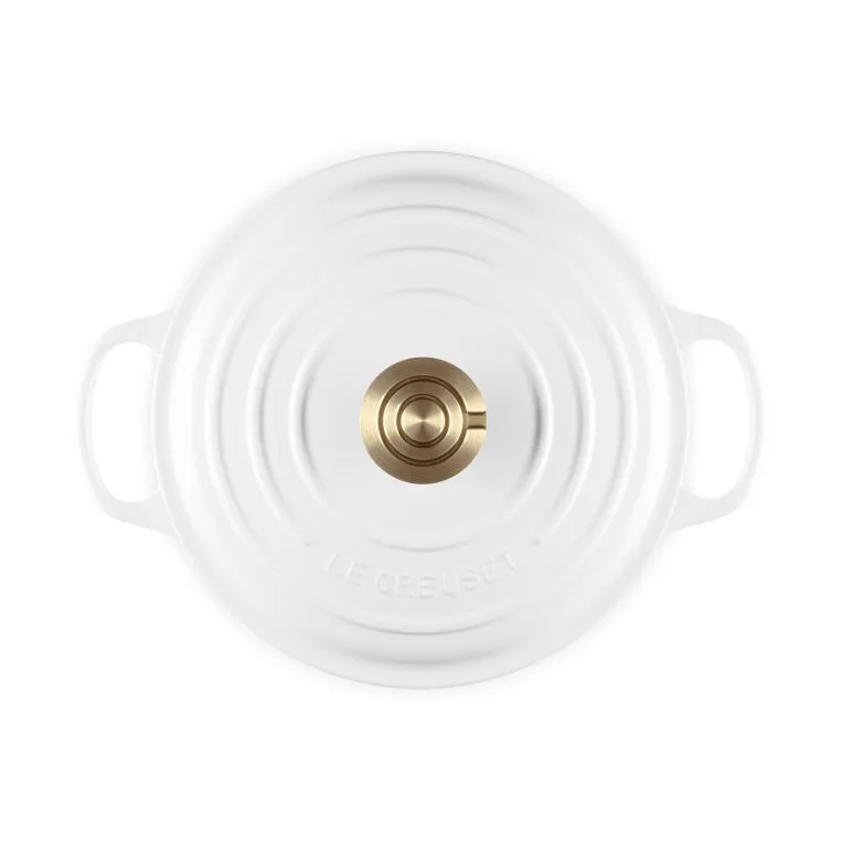 Le Creuset Signature gietijzer ronde braadpan, White, 4,2 l Le Creuset