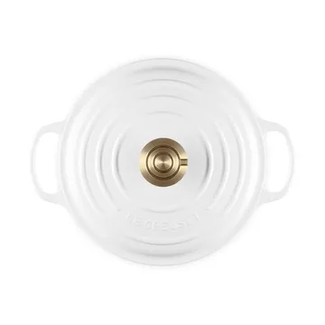 Le Creuset Signature gietijzer ronde braadpan - White, 4,2 l - Le Creuset