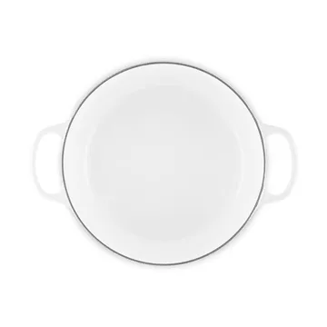 Le Creuset Signature gietijzer ronde braadpan - White, 6,7 l - Le Creuset