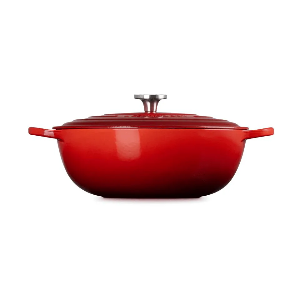Le Creuset Signature gietijzeren braadpan, Cerise, 7 l Le Creuset