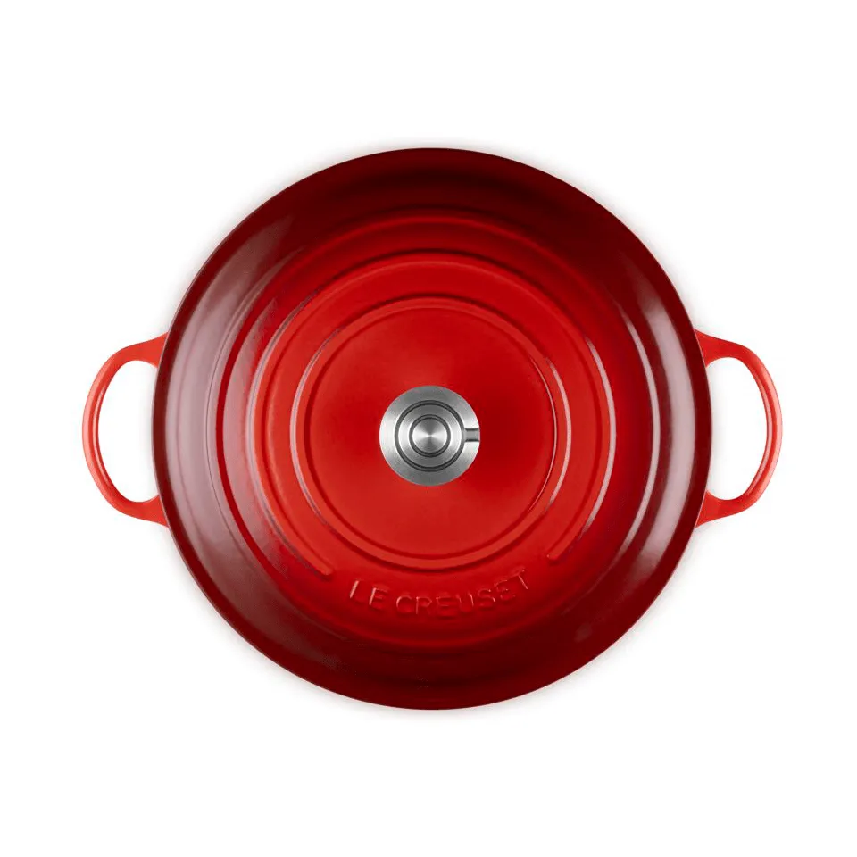 Le Creuset Signature gietijzeren braadpan, Cerise, 7 l Le Creuset