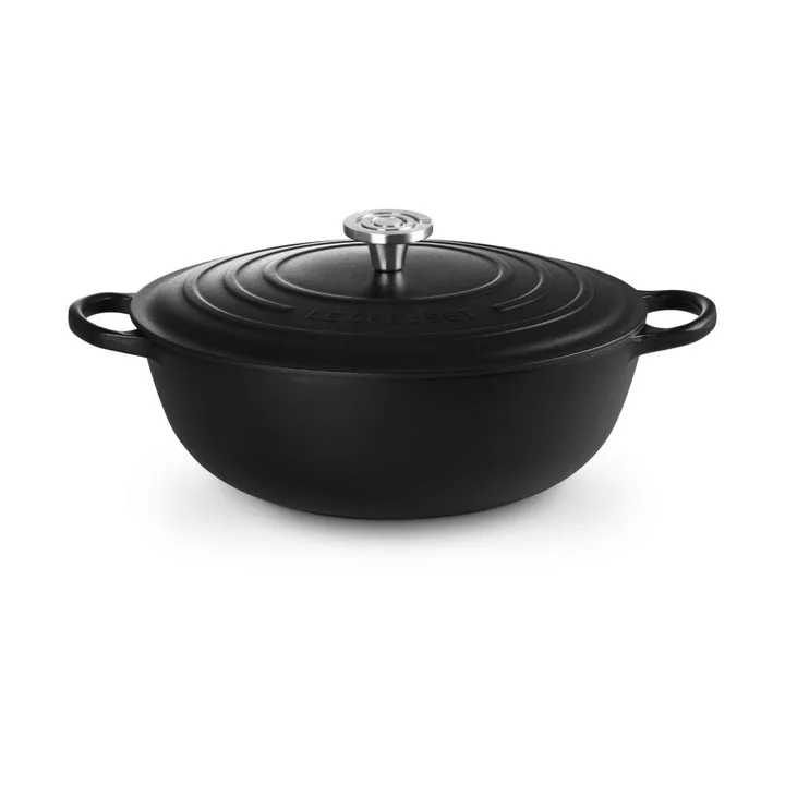 Le Creuset Signature gietijzeren braadpan - Matte Black, 7 l - Le Creuset