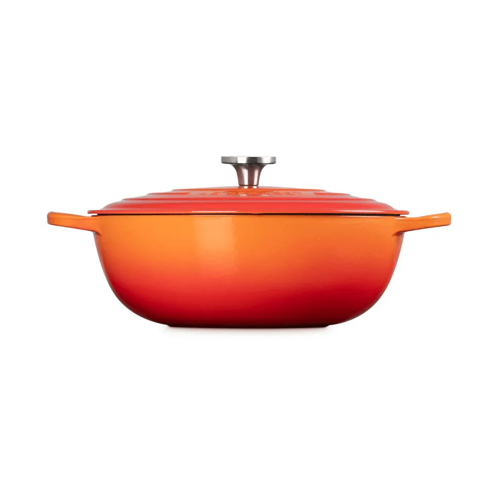 Le Creuset Signature gietijzeren braadpan, Volcanic, 7 l Le Creuset