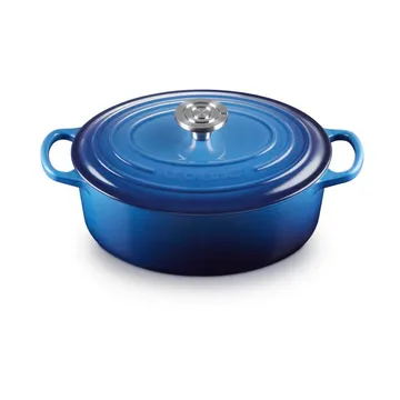 Le Creuset Signature gietijzeren ovale braadpan - Azure, 4,1 l - Le Creuset