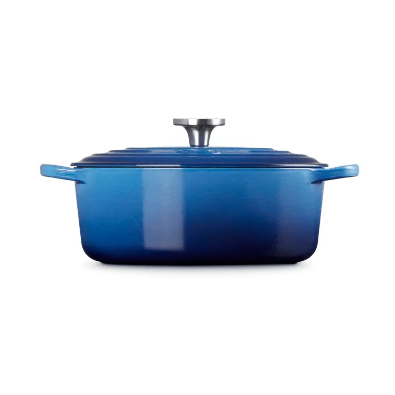 Le Creuset Signature gietijzeren ovale braadpan, Azure, 4,1 l Le Creuset