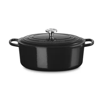 Le Creuset Signature gietijzeren ovale braadpan - Black, 6,3 l - Le Creuset