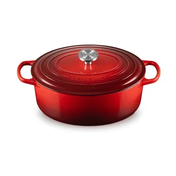 Le Creuset Signature gietijzeren ovale braadpan - Cerise, 6,3 l - Le Creuset