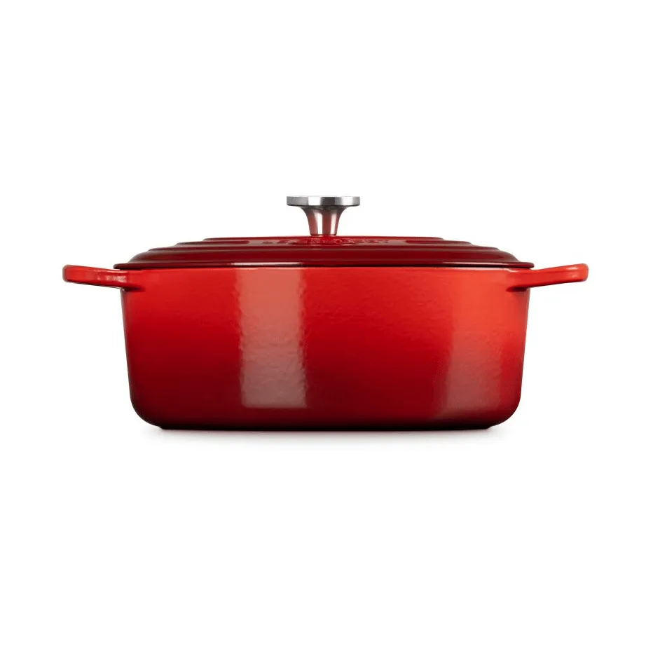 Le Creuset Signature gietijzeren ovale braadpan, Cerise, 6,3 l Le Creuset