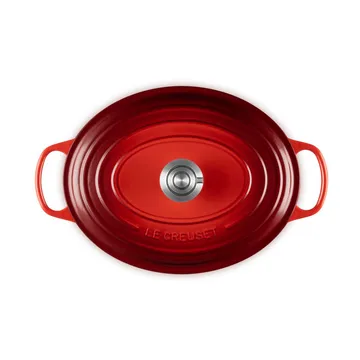 Le Creuset Signature gietijzeren ovale braadpan - Cerise, 6,3 l - Le Creuset