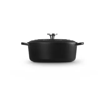 Le Creuset Signature gietijzeren ovale braadpan - Matte Black, 4,1 l - Le Creuset