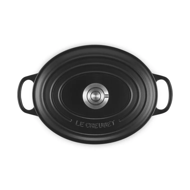 Le Creuset Signature gietijzeren ovale braadpan, Matte Black, 4,1 l Le Creuset